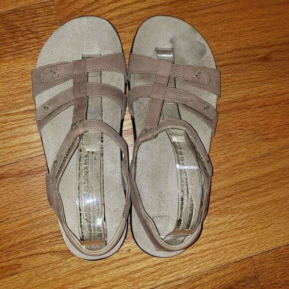 SAS Tan Leather Slingback Sandals - Picture 5 of 7